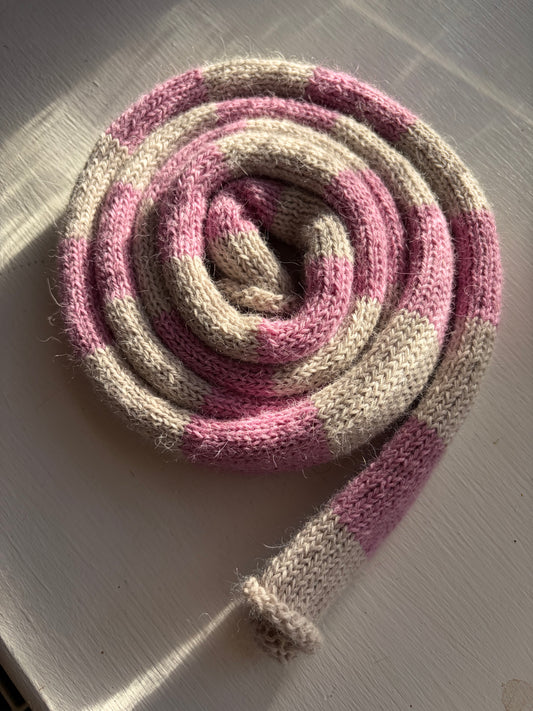 Rose and Wheat Skinny Scarf