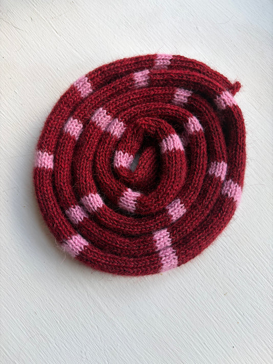 Maroon and Rose Evie Scarf